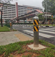 LTA SS Bollard at Silver Zone